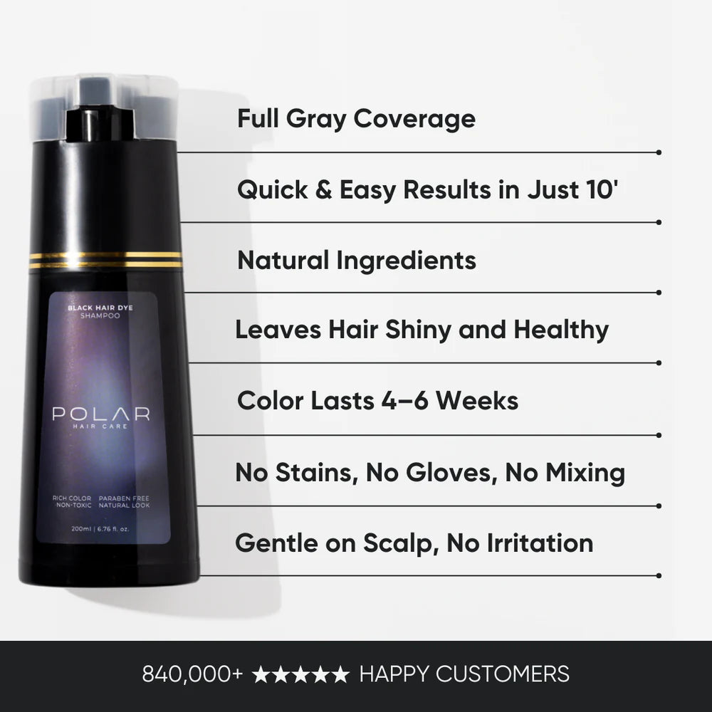 Polar Hair Instant Dye Shampoo